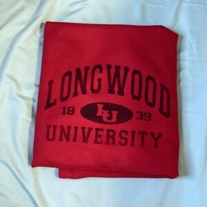MV Sport Red Longwood College Cotton Sweatshirt Fabric Stadium Blanket